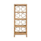 Danielle Rattan Etagere | Worlds Away Luxury Bookcase at Fig Linens and Home - Front View