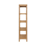 Danielle Rattan Etagere | Worlds Away Luxury Bookcase at Fig Linens and Home - Side View