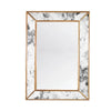 Dion Antique & Gold Leaf Mirror by Worlds Away 29"W x 41"H x 2.5"D Gold and Antique Mirror at FIG LINENS AND HOME 1