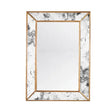 Dion Antique & Gold Leaf Mirror by Worlds Away 29"W x 41"H x 2.5"D Gold and Antique Mirror at FIG LINENS AND HOME 1