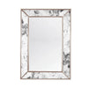Dion Antique & Silver Leaf Mirror by Worlds Away 29" W x 41" H x 2.3" D Antique Mirror & Silver Leaf at FIG LINENS AND HOME 1