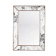 Dion Antique & Silver Leaf Mirror by Worlds Away 29" W x 41" H x 2.3" D Antique Mirror & Silver Leaf at FIG LINENS AND HOME 1