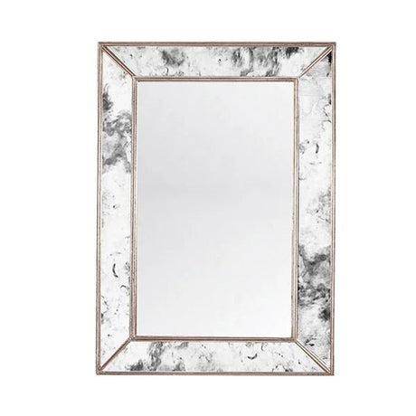 Dion Antique & Silver Leaf Mirror by Worlds Away 29" W x 41" H x 2.3" D Antique Mirror & Silver Leaf at FIG LINENS AND HOME 1