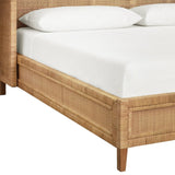 Dolly King Bed Frame by Worlds Away | Rattan Bed at Fig Linens and Home Foot of Bed View