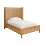 Dolly Twin Bed Frame by Worlds Away | Twin Rattan Bed at Fig Linens and Home View 2