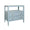 Douglas Light Blue Side Table by Worlds Away at Fig Linens and Home - Angle View
