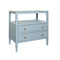Douglas Light Blue Side Table by Worlds Away at Fig Linens and Home - Angle View