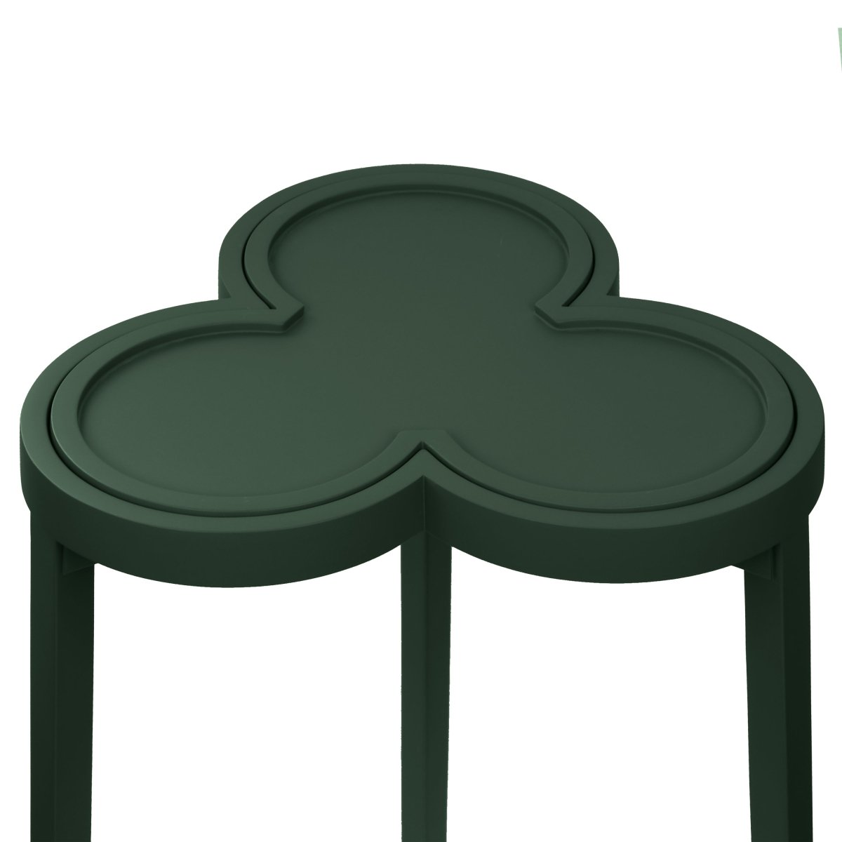 Dylan Dark Green Cigar Table by Worlds Away | Clover-Top Drinks Table at Fig Linens and Home 5