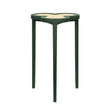 Dylan Dark Green Cigar Table by Worlds Away | Clover-Top Drinks Table at Fig Linens and Home 1