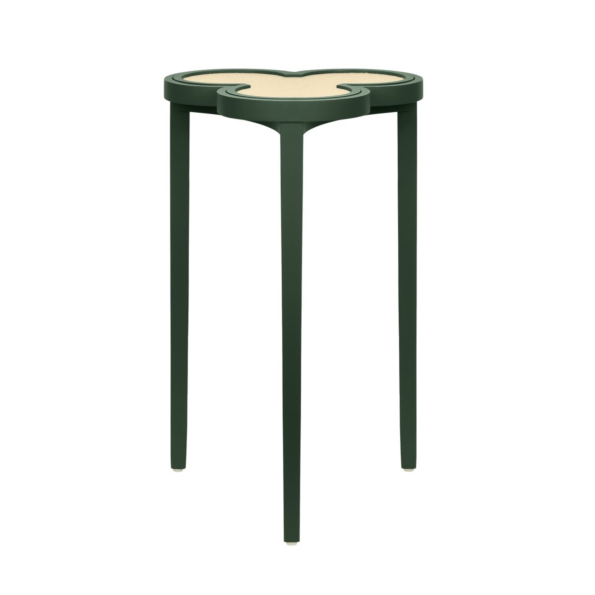 Dylan Dark Green Cigar Table by Worlds Away | Clover-Top Drinks Table at Fig Linens and Home 1