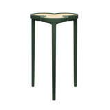 Dylan Dark Green Cigar Table by Worlds Away | Clover-Top Drinks Table at Fig Linens and Home 1