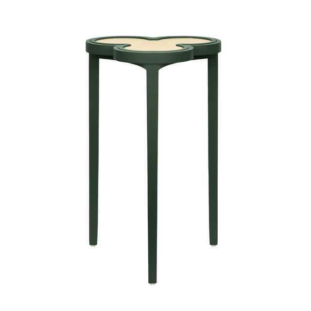 Dylan Dark Green Cigar Table by Worlds Away | Clover-Top Drinks Table at Fig Linens and Home 1
