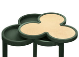 Dylan Dark Green Cigar Table by Worlds Away | Clover-Top Drinks Table at Fig Linens and Home 2