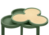 Dylan Green Cigar Table by Worlds Away | Clover-Top Drinks Table at Fig Linens and Home 2