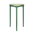 Dylan Green Cigar Table by Worlds Away | Clover-Top Drinks Table at Fig Linens and Home 1