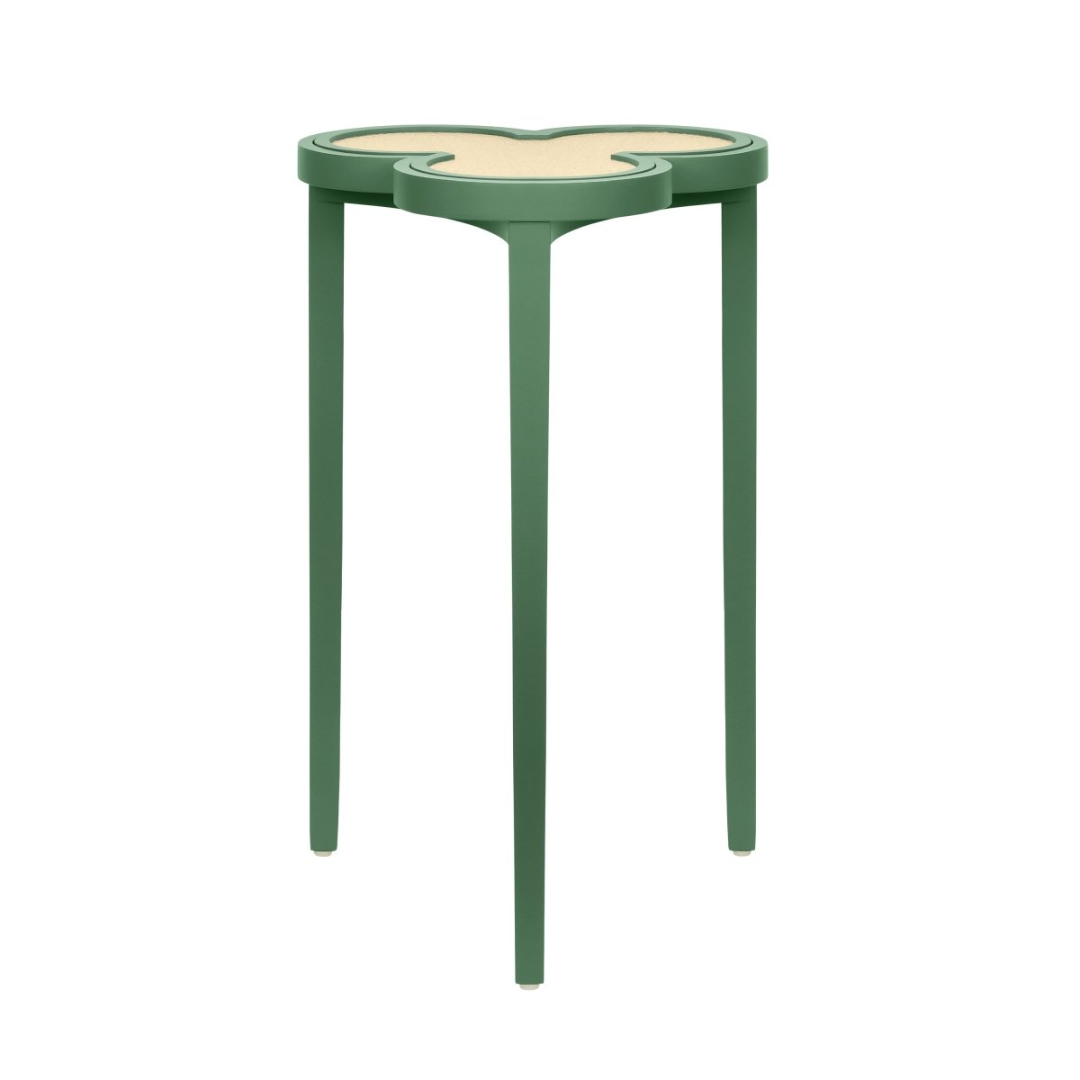 Dylan Green Cigar Table by Worlds Away | Clover-Top Drinks Table at Fig Linens and Home 1