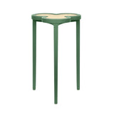 Dylan Green Cigar Table by Worlds Away | Clover-Top Drinks Table at Fig Linens and Home 1