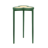 Dylan Green Cigar Table by Worlds Away | Clover-Top Drinks Table at Fig Linens and Home 3