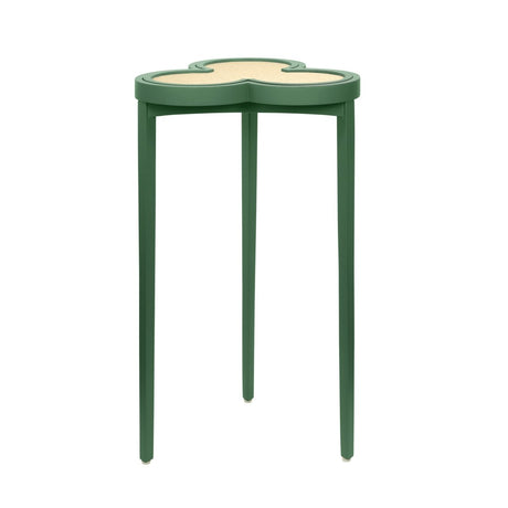 Dylan Green Cigar Table by Worlds Away | Clover-Top Drinks Table at Fig Linens and Home 3