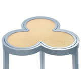 Dylan Light Blue Cigar Table by Worlds Away | Clover-Top Drinks Table at Fig Linens and Home 4