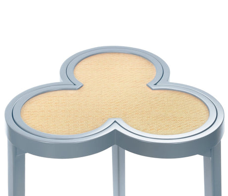 Dylan Light Blue Cigar Table by Worlds Away | Clover-Top Drinks Table at Fig Linens and Home 4