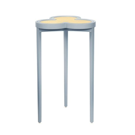 Dylan Light Blue Cigar Table by Worlds Away | Clover-Top Drinks Table at Fig Linens and Home 3