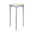 Dylan Light Blue Cigar Table by Worlds Away | Clover-Top Drinks Table at Fig Linens and Home 1