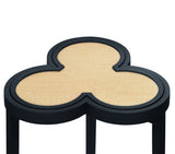 Dylan Navy Blue Cigar Table by Worlds Away | Clover-Top Drinks Table at Fig Linens and Home 4