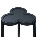 Dylan Navy Blue Cigar Table by Worlds Away | Clover-Top Drinks Table at Fig Linens and Home 5