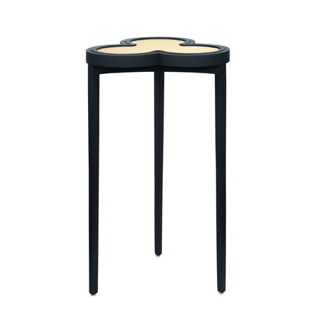 Dylan Navy Blue Cigar Table by Worlds Away | Clover-Top Drinks Table at Fig Linens and Home 3