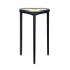 Dylan Navy Blue Cigar Table by Worlds Away | Clover-Top Drinks Table at Fig Linens and Home 1