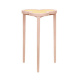 Dylan Pink Cigar Table by Worlds Away | Clover-Top Drinks Table at Fig Linens and Home 1