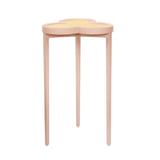 Dylan Pink Cigar Table by Worlds Away | Clover-Top Drinks Table at Fig Linens and Home 3
