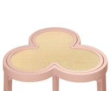 Dylan Pink Cigar Table by Worlds Away | Clover-Top Drinks Table at Fig Linens and Home 4