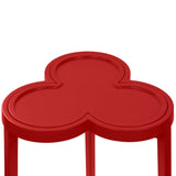 Dylan Red Cigar Table by Worlds Away | Clover-Top Drinks Table at Fig Linens and Home 5