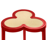 Dylan Red Cigar Table by Worlds Away | Clover-Top Drinks Table at Fig Linens and Home 4