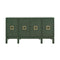 Effie Green Grasscloth Buffet Table by Worlds Away at Fig Linens and Home - Front View 1