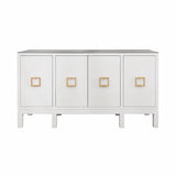 Worlds Away Effie White Buffet | Dining Room Storage Cabinet at Fig Linens and Home 1