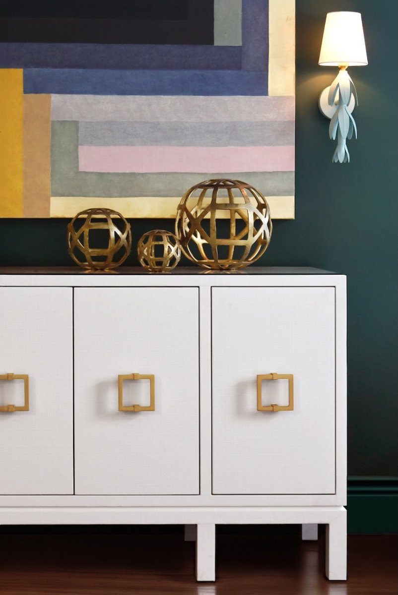 Worlds Away Effie White Buffet | Dining Room Storage Cabinet at Fig Linens and Home 5