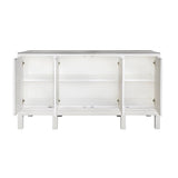 Worlds Away Effie White Buffet | Dining Room Storage Cabinet at Fig Linens and Home 4
