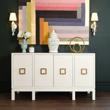 Worlds Away Effie White Buffet | Dining Room Storage Cabinet at Fig Linens and Home 2