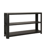 Emery Black Console Table by Worlds Away at Fig Linens and Home - Angle View