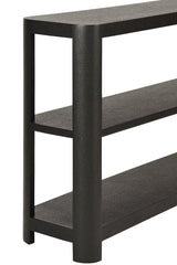 Emery Black Console Table by Worlds Away at Fig Linens and Home - Corner View