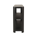 Emery Black Console Table by Worlds Away at Fig Linens and Home - Side View