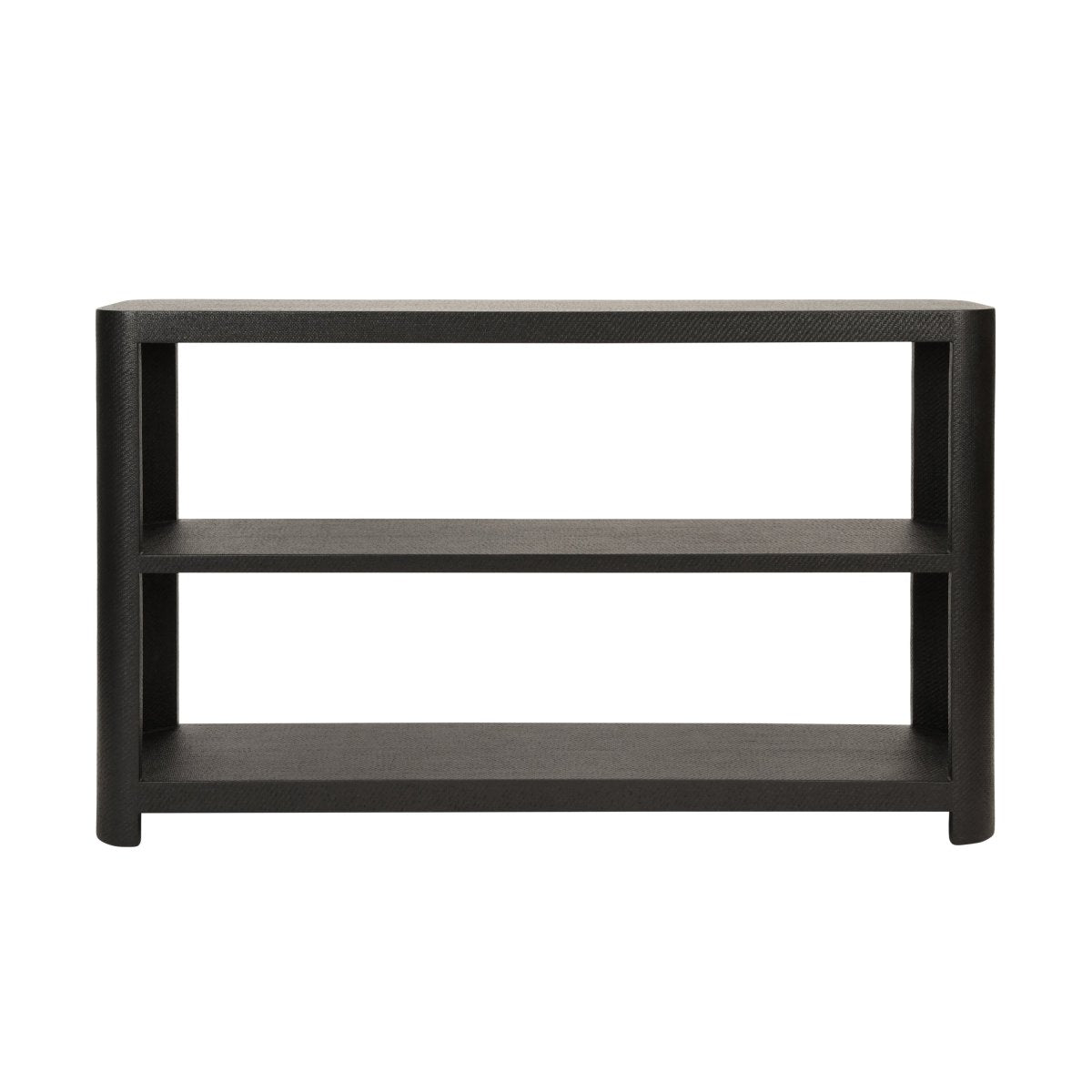 Emery Black Console Table by Worlds Away at Fig Linens and Home - Front View