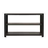 Emery Black Console Table by Worlds Away at Fig Linens and Home - Front View