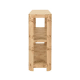 Emery Burlwood Console Table by Worlds Away at Fig Linens and Home - Side View