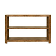 Emery Dark Burlwood Console Table by Worlds Away at Fig Linens and Home - Front View