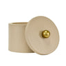 Worlds Away Emma Round Ivory Container | Decorative Round Box with Lid at Fig Linens and Home 2