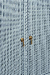 Worlds Away Evander Light Blue Cabinet at Fig Linens and Home - Detail 2